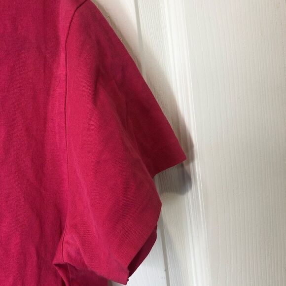 Ralph Lauren Sport pink v neck tee shirt, size large - Picture 6 of 7